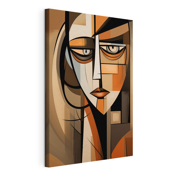 Canvas Schilderijen Canvas Schilderijen Schilderij van een vrouw’s gezicht (Artikelnummer: s44202)