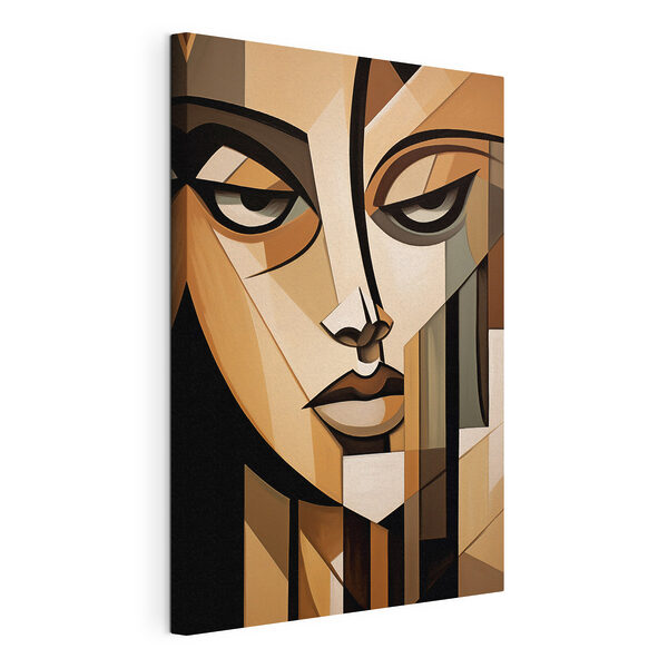 Canvas Schilderijen Canvas Schilderijen Schilderij van een vrouw’s gezicht (Artikelnummer: s44203)