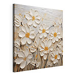 Canvas Schilderijen Schilderij van witte bloemen