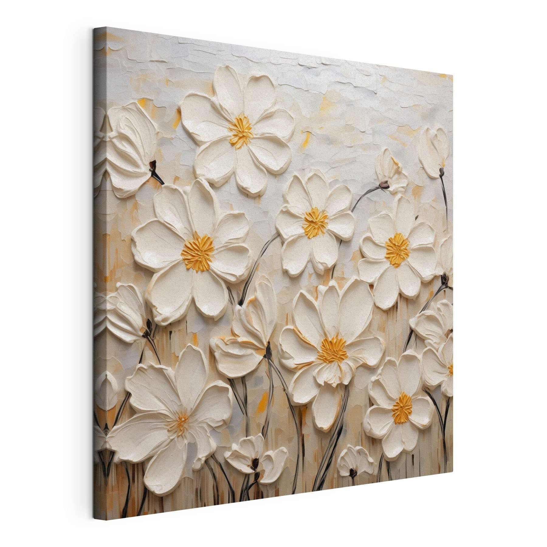 Painting of white flowers