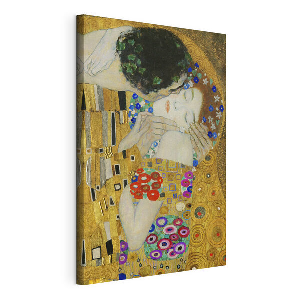 Canvas Schilderijen Een schilderij van een man en een vrouw