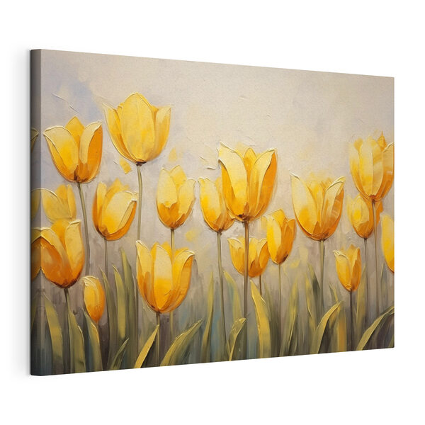 Canvas Schilderijen Canvas Schilderijen Schilderij van gele bloemen (Artikelnummer: s43977)