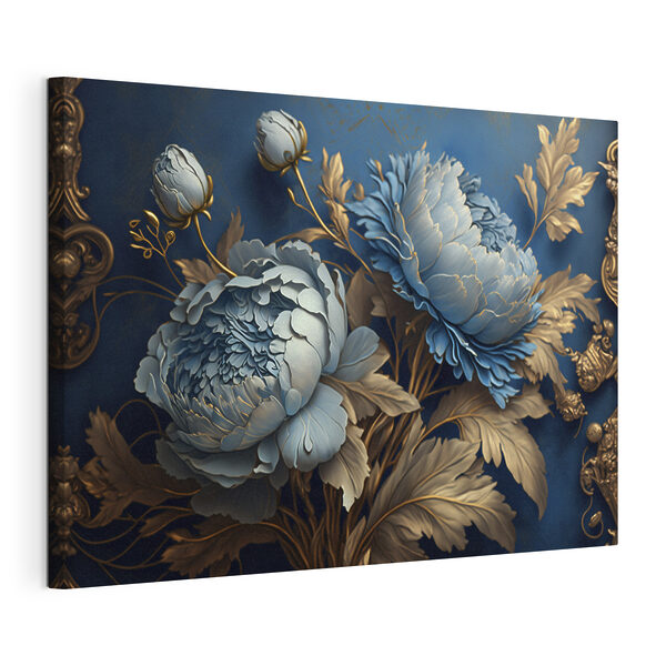 Elegant floral design on rich backdrop