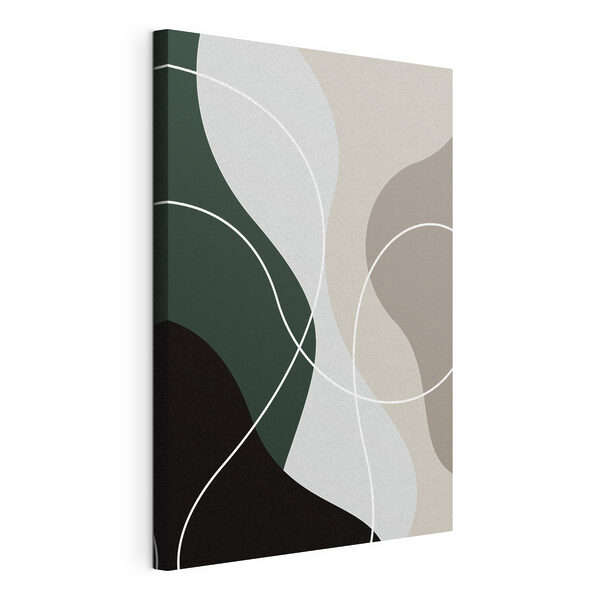 Canvas Schilderijen Een kleurrijke achtergrond met witte lijnen