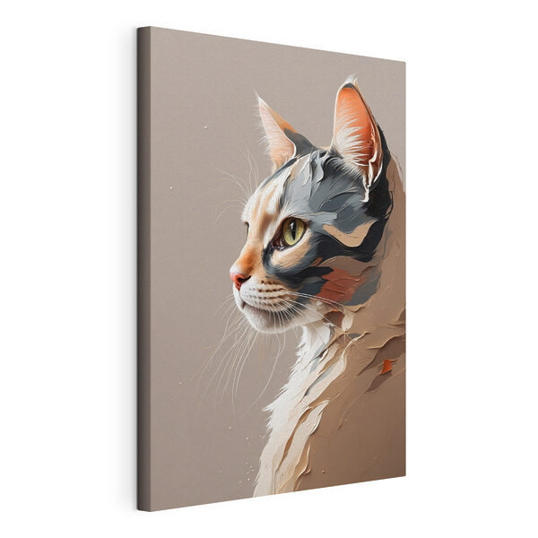 Cat with a cracked face Cat with a cracked face