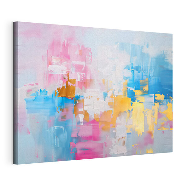 Een schilderij van verschillende kleuren Canvas Schilderijen Een schilderij van verschillende kleuren