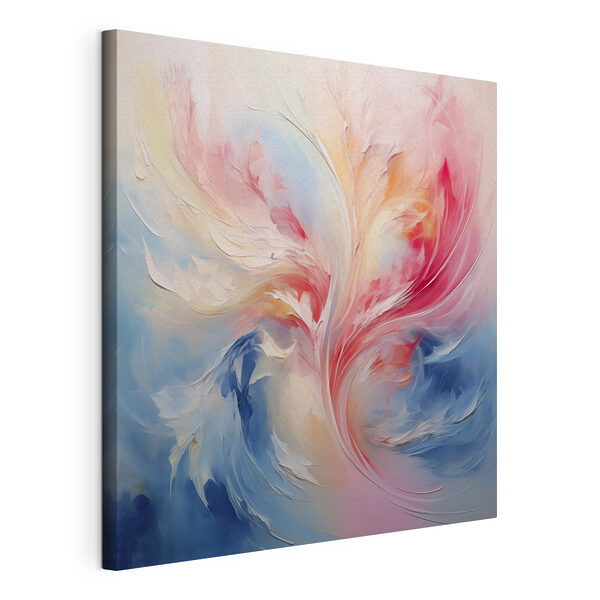 Een kleurrijke werveling van verf Canvas Schilderijen Een kleurrijke werveling van verf