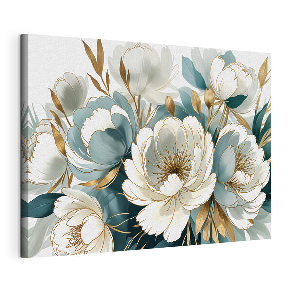 Prachtige bloesems in zachte tinten Canvas Schilderijen Prachtige bloesems in zachte tinten