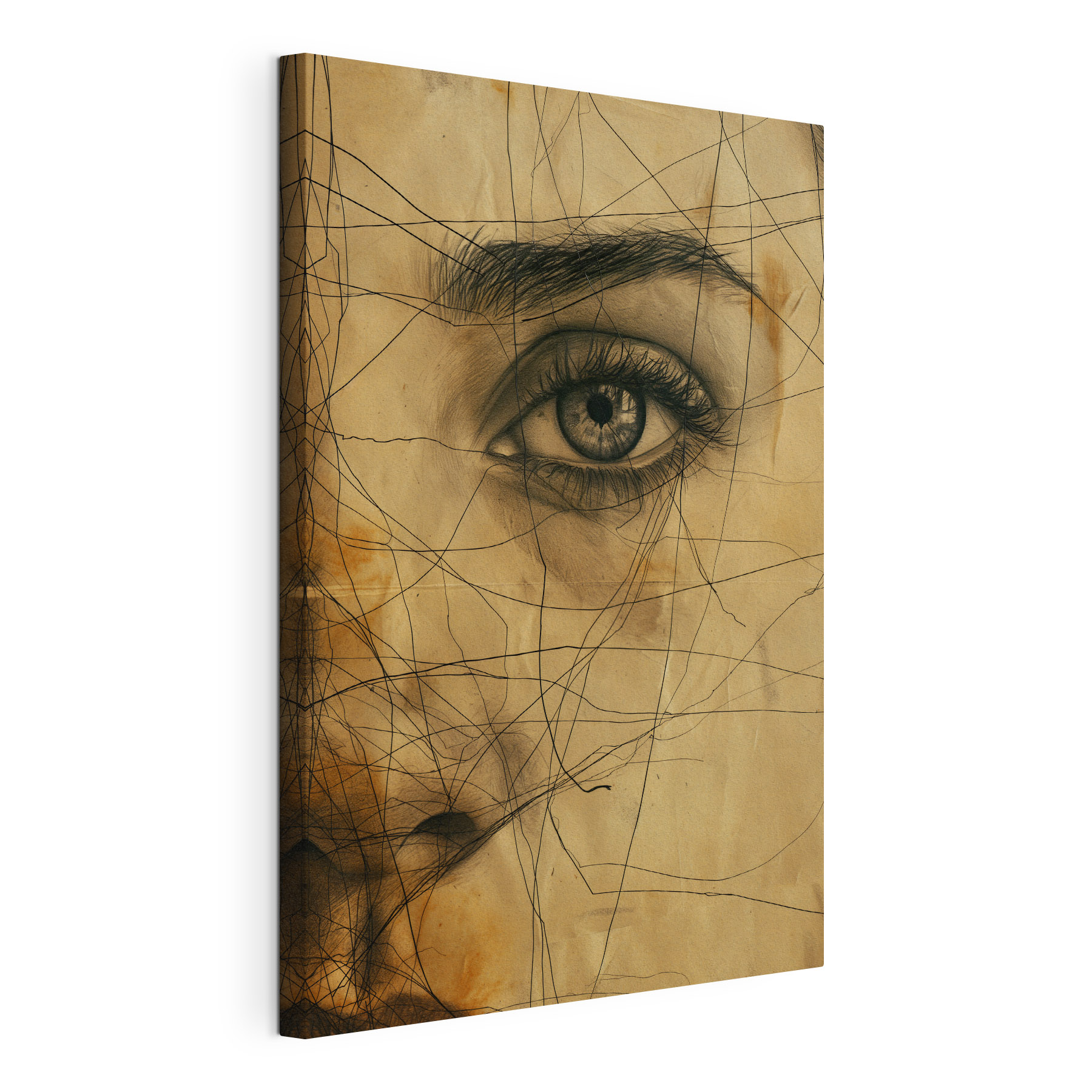 Drawing of a woman's eye