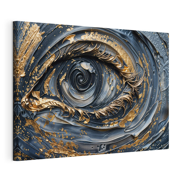 Swirling colors of an expressive eye Swirling colors of an expressive eye