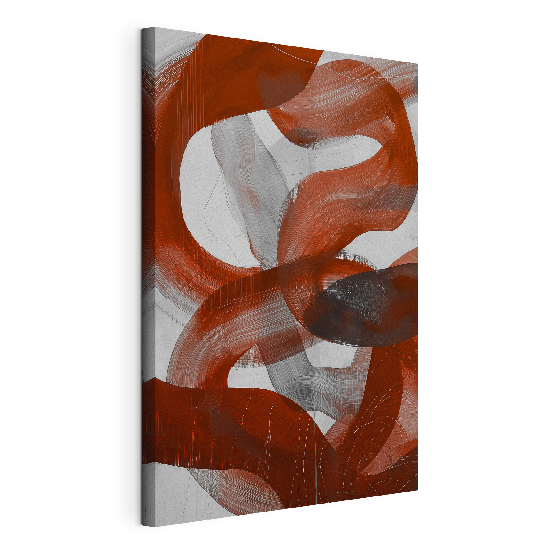 Red and white swirls