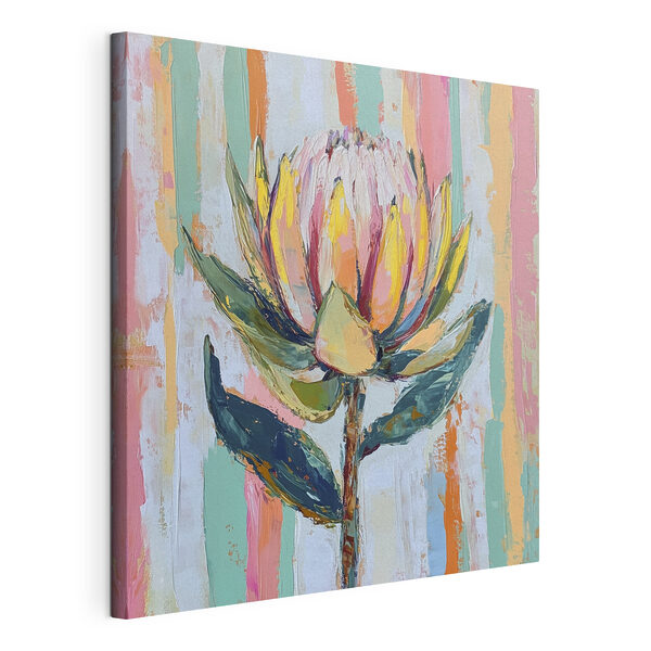 Canvas Schilderijen Schilderij van een bloem