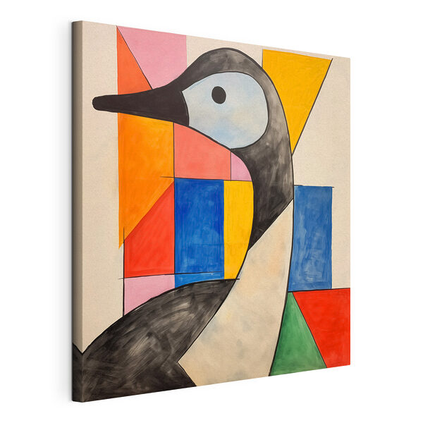 Schilderij van een vogel Canvas Schilderijen Schilderij van een vogel