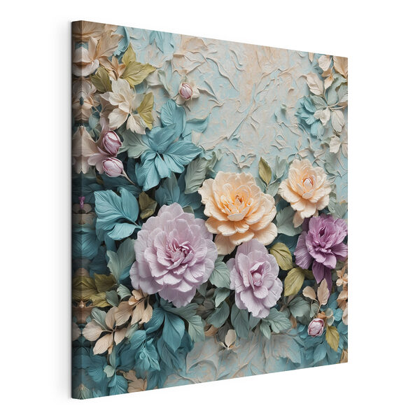 Prachtige bloemen in zachte kleuren Canvas Schilderijen Prachtige bloemen in zachte kleuren