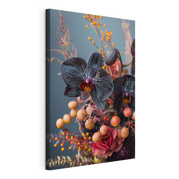 Elegante bloemen die barsten van de kleur Canvas Schilderijen Elegante bloemen die barsten van de kleur