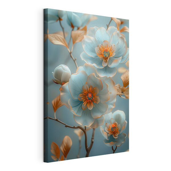 Verfijnde bloesems in zachte tinten Canvas Schilderijen Verfijnde bloesems in zachte tinten