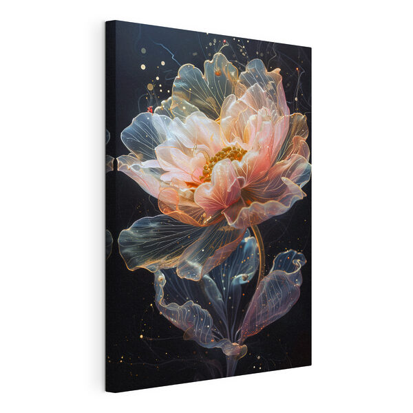 Verfijnde bloemenschoonheid in zachte tinten Canvas Schilderijen Verfijnde bloemenschoonheid in zachte tinten