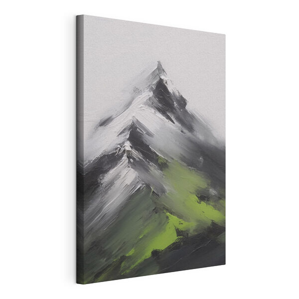 Schilderij van een bergtop Canvas Schilderijen Schilderij van een bergtop