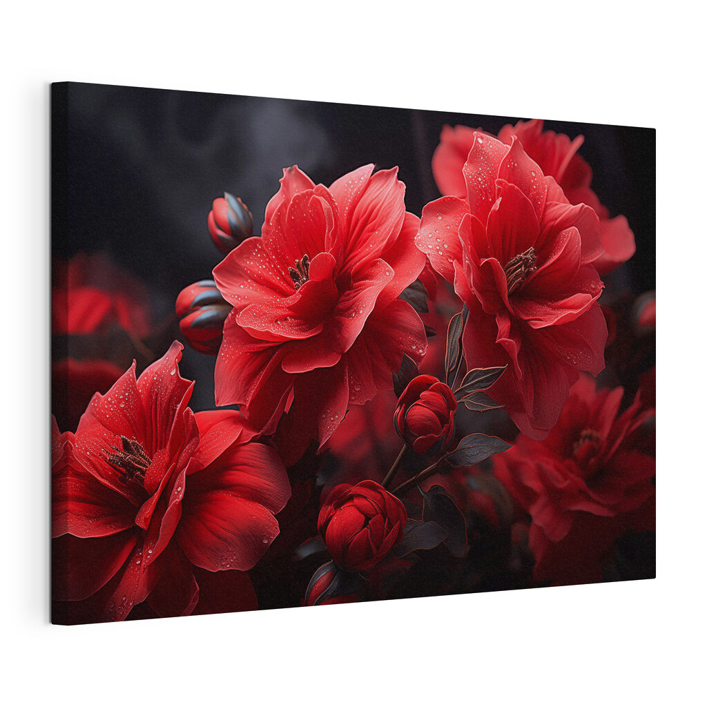 Group of red flowers