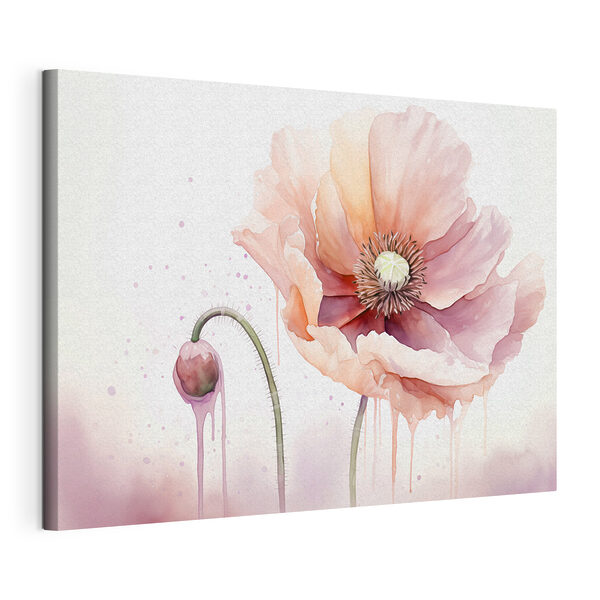 Watercolor painting of a flower