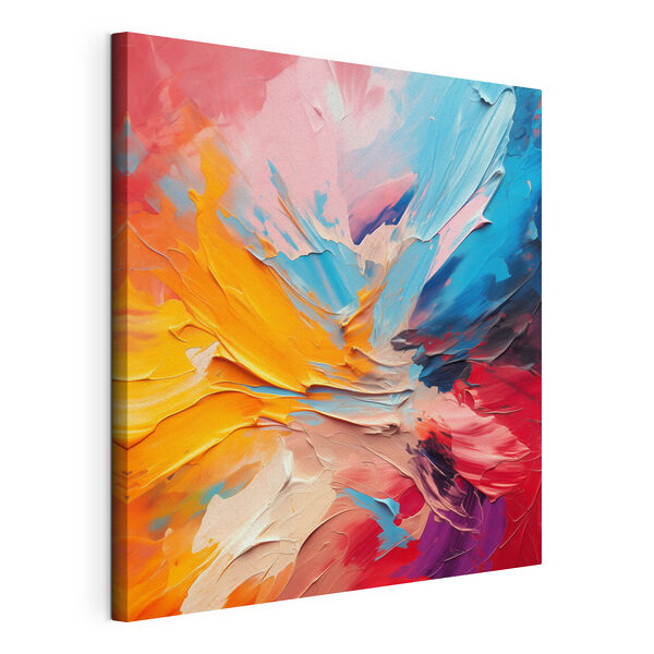 Canvas Schilderijen Levendige tinten komen harmonieus samen