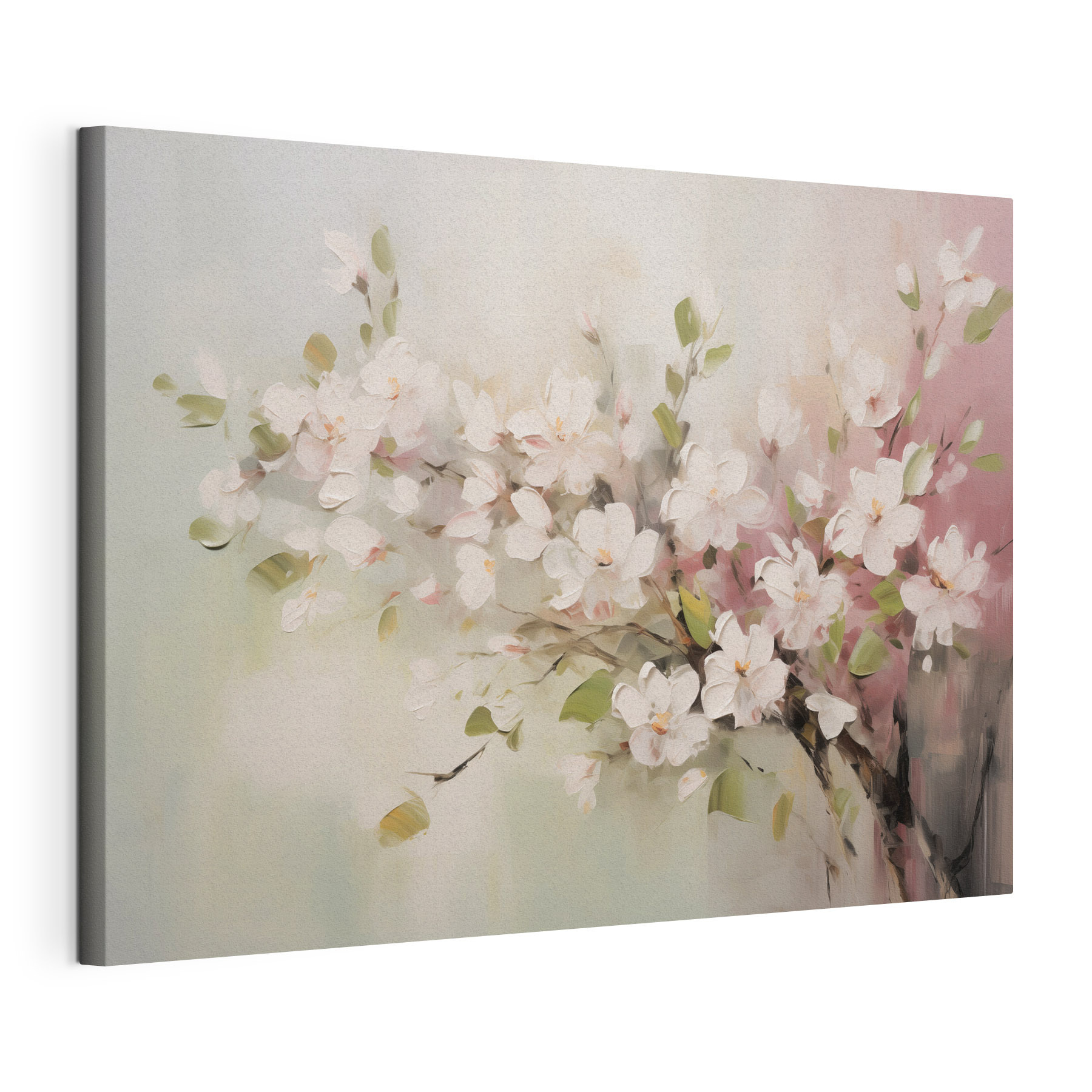 Painting of white flowers Painting of white flowers