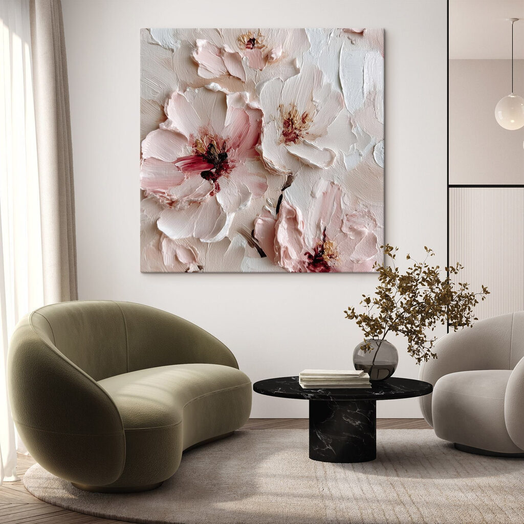 Delicate petals in soft hues