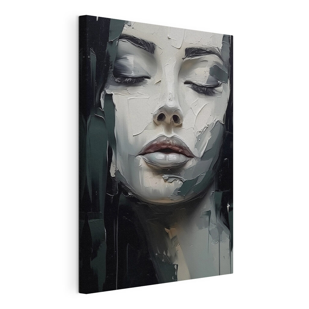 Painting of a woman's face