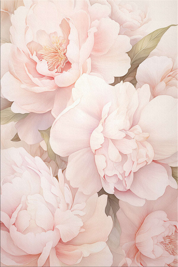 Delicate blooms in soft pastel shades