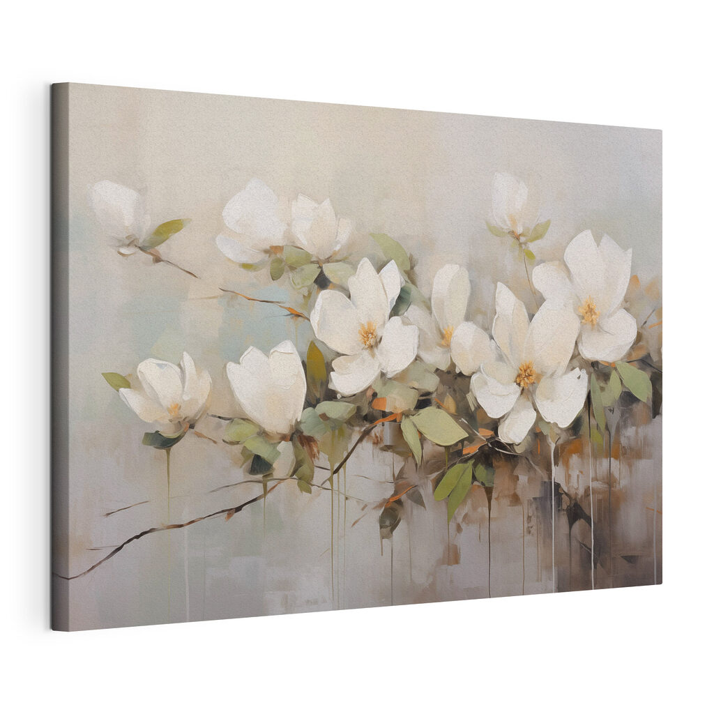 Painting of white flowers