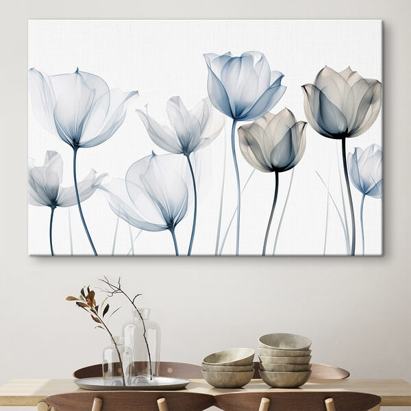 Group of flowers with transparent petals