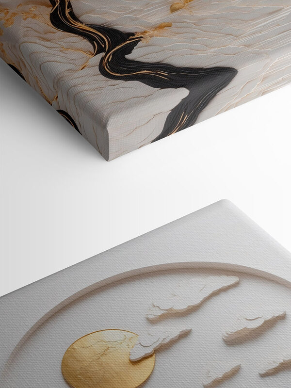 Serene landscape with flowing elements Serene landscape with flowing elements