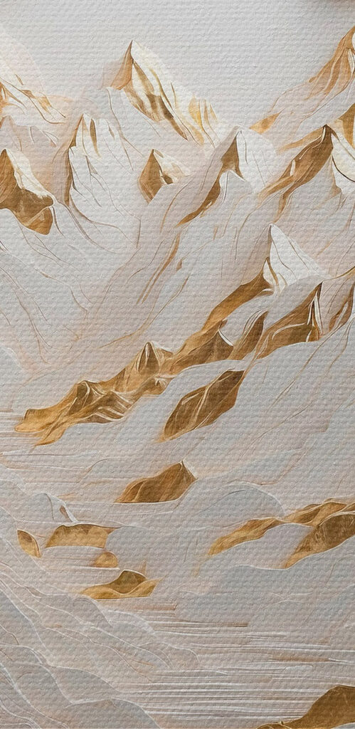 Serene landscape with flowing elements Serene landscape with flowing elements