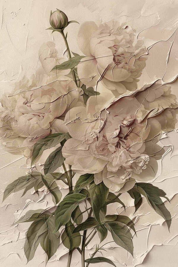 Delicate blooms in soft tones
