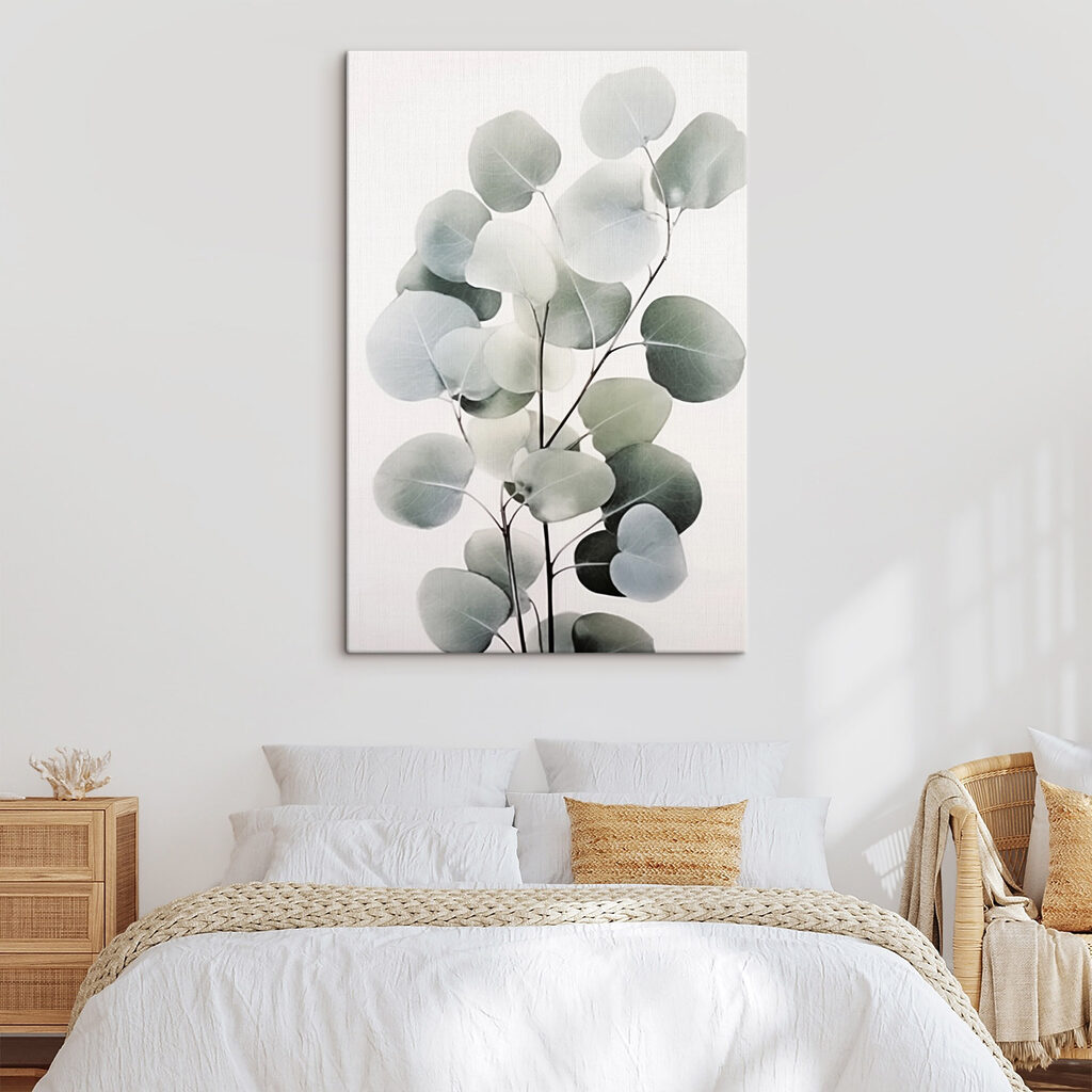 Delicate leaves on a minimal backdrop