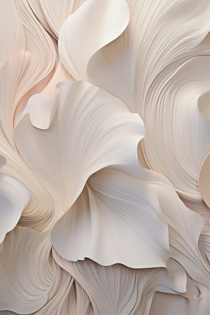 Flowing waves of soft elegance