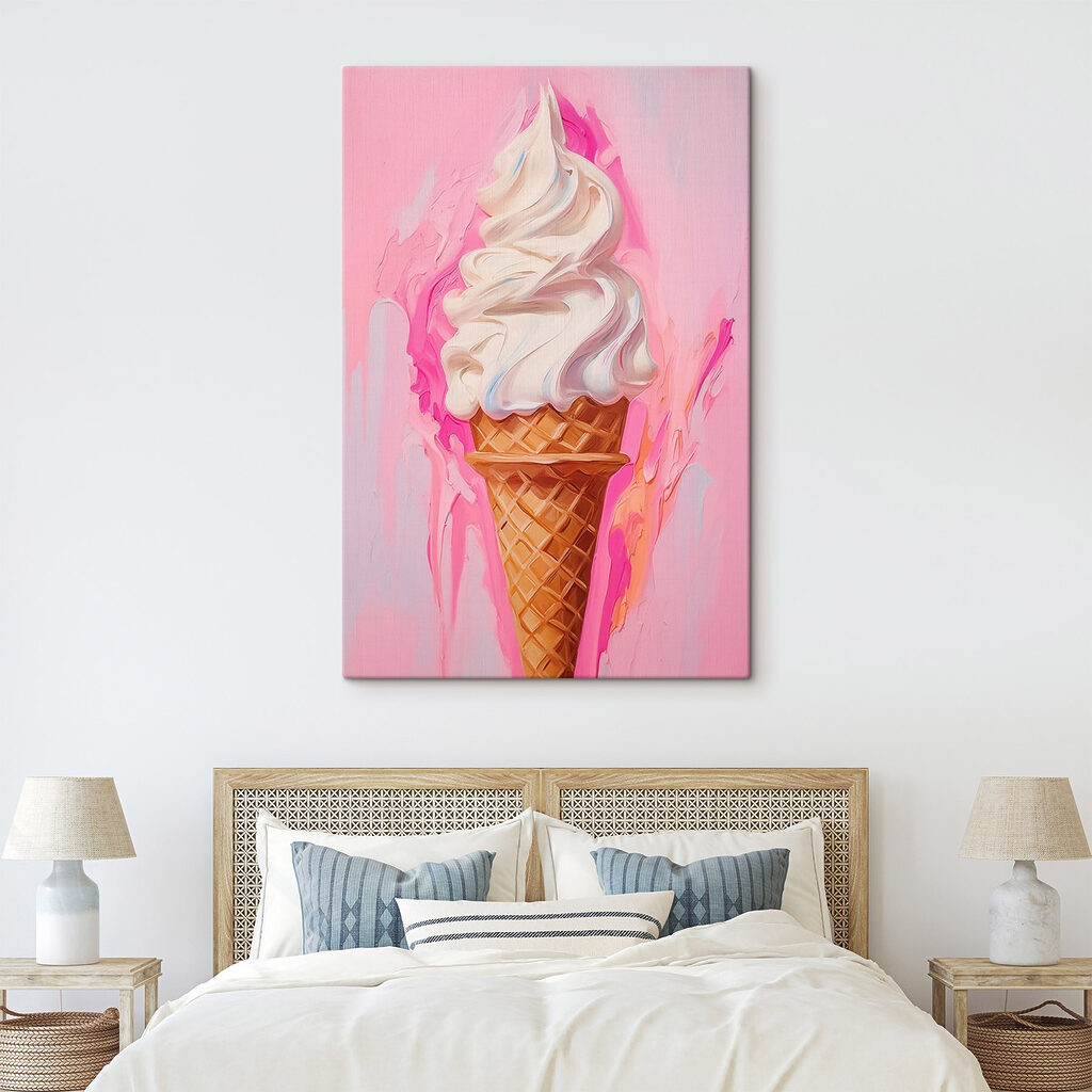 Painting of an ice cream cone