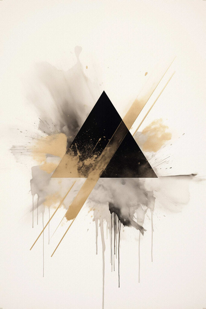 Abstract shapes in muted colors