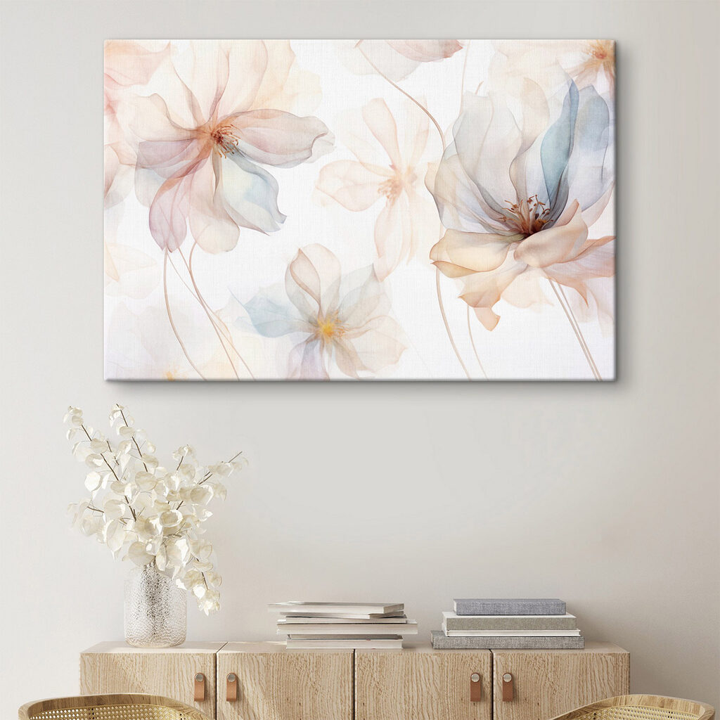 Delicate blooms in soft pastel hues Delicate blooms in soft pastel hues