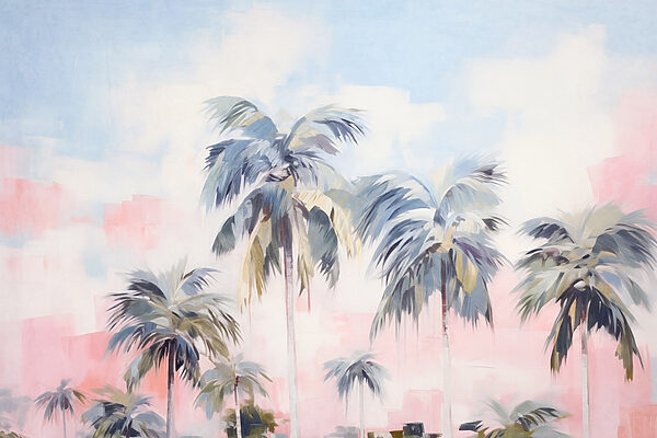 Painting of palm trees