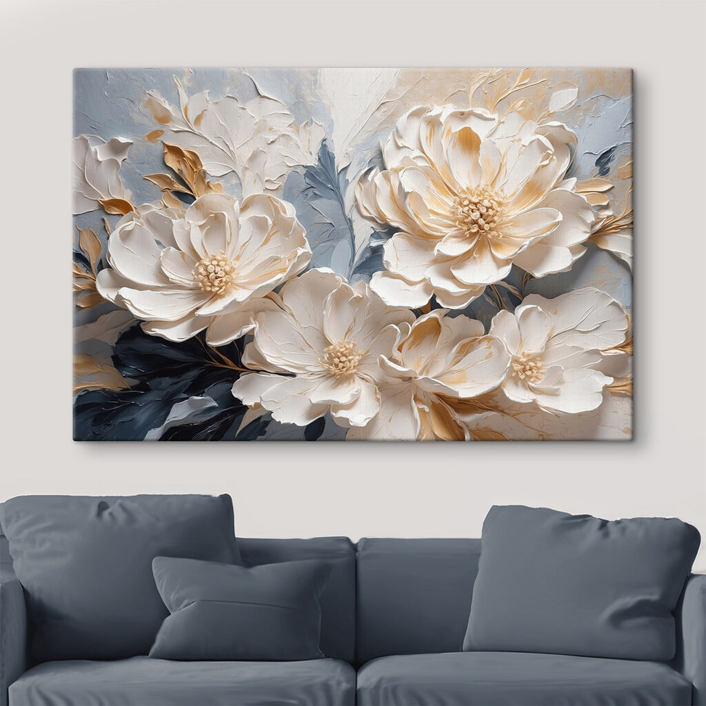 Delicate flowers in soft hues