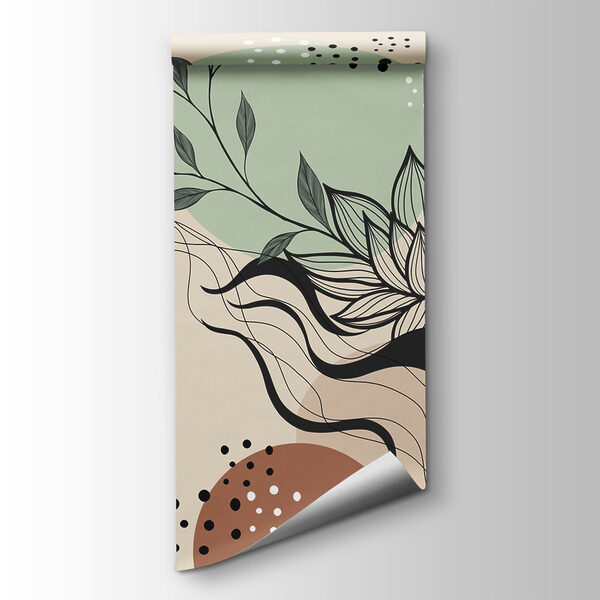 Drawing of flowers and leaves