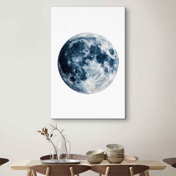 Moon amidst a dusky background
