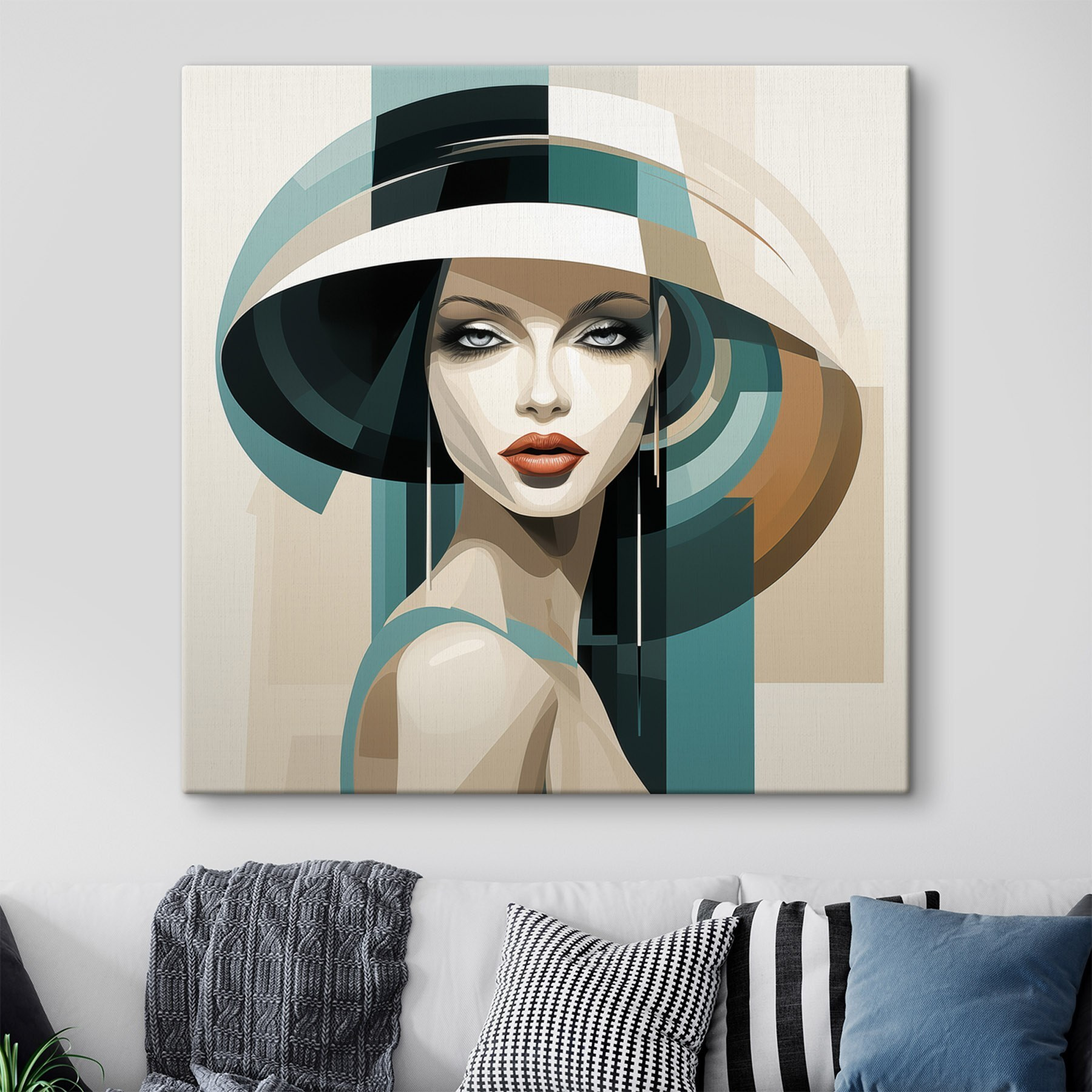 Woman wearing a hat