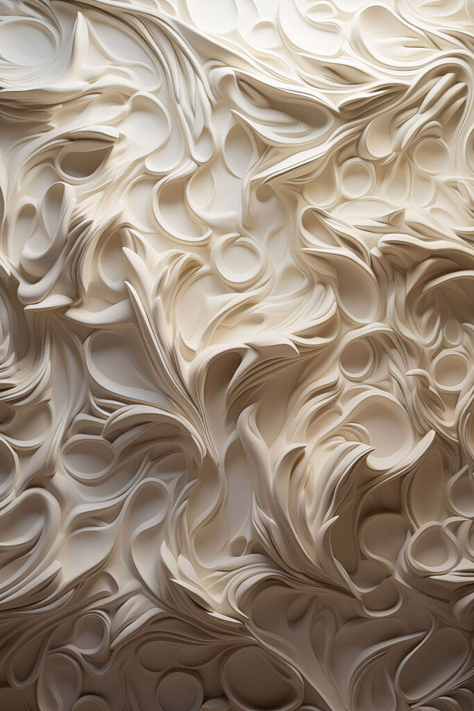 White paper cut out of paper