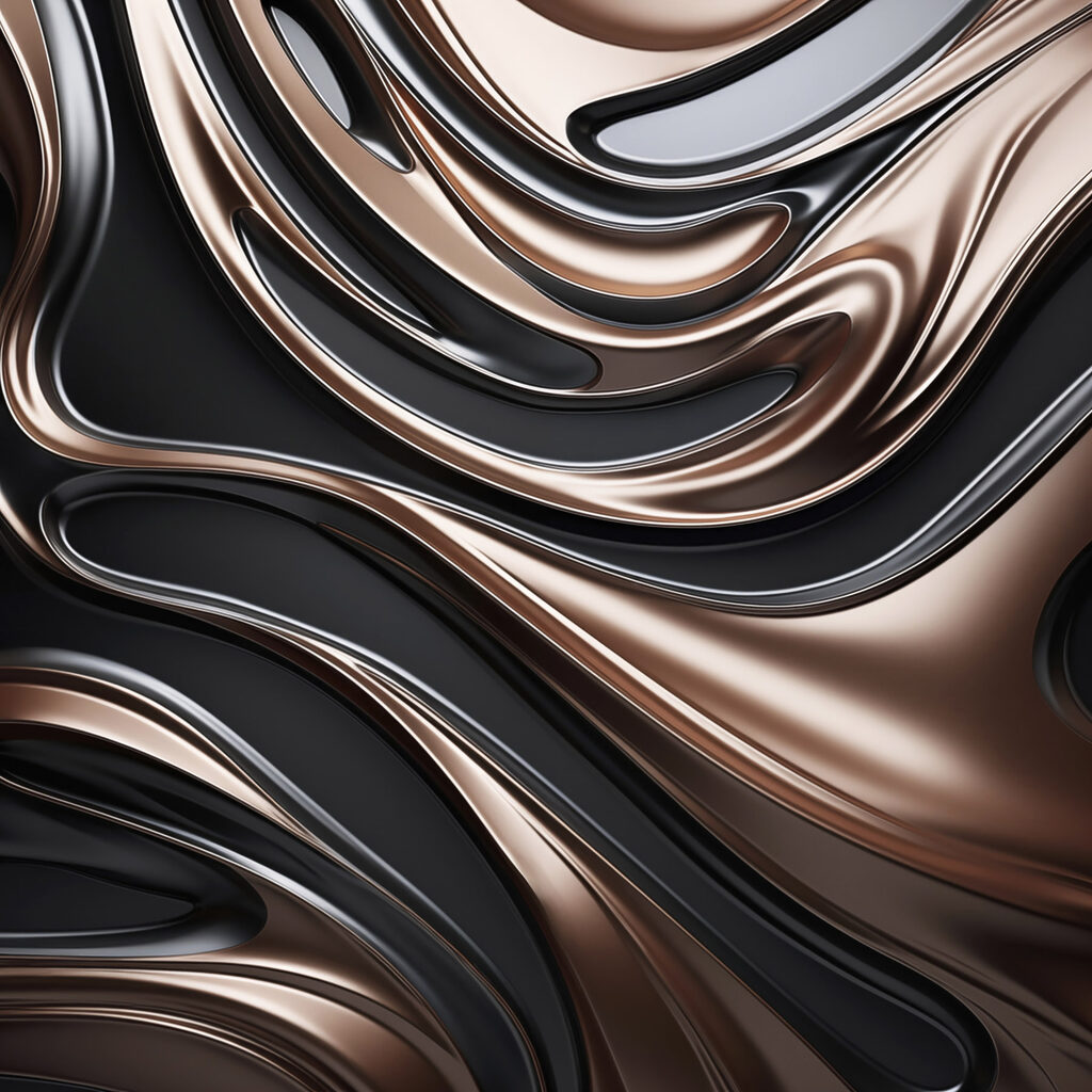 Flowing lines in contrasting tones