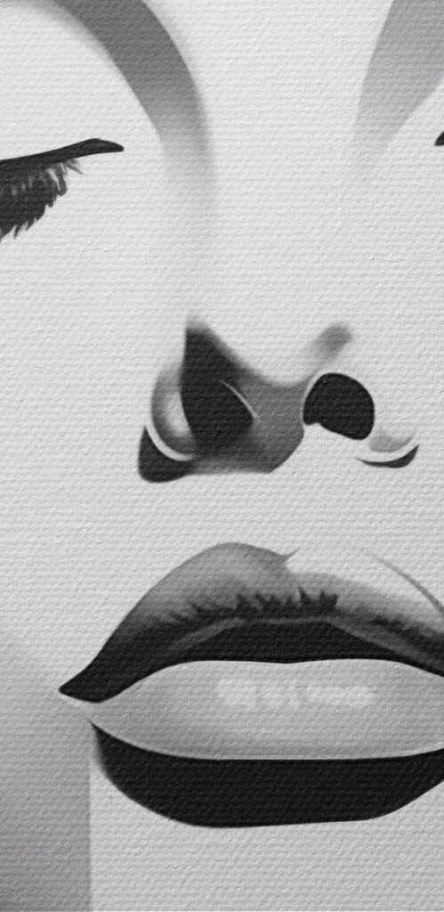 - Abstract beauty in monochrome tones