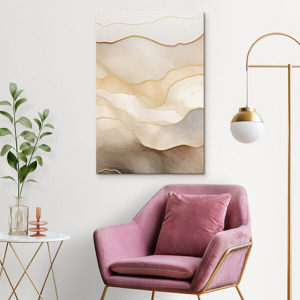 Soft waves of creamy colors blend