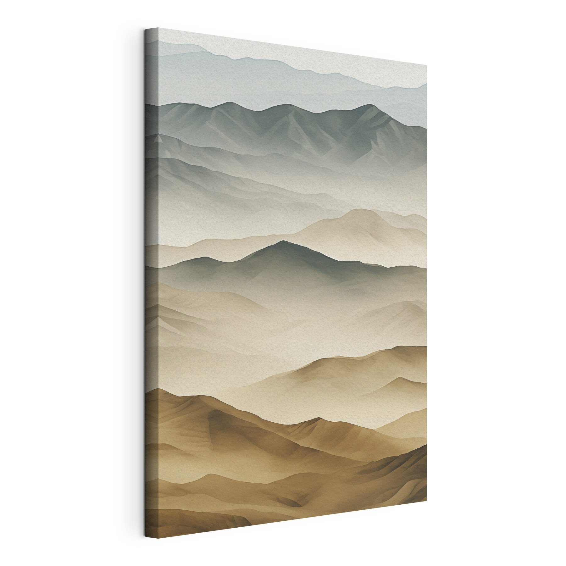 Landscape of mountains and fog Landscape of mountains and fog