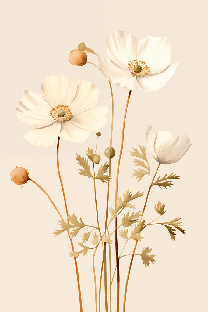 Delicate blooms in soft colors Delicate blooms in soft colors